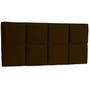 Imagem de Cabeceira Painel Queen Size Luna 1,60 M Suede Marrom