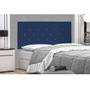 Imagem de Cabeceira Painel Tânia Para Cama Box Casal 140 cm Suede Azul Marinho - D'Rossi