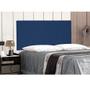 Imagem de Cabeceira Painel Verona Para Cama Box Queen 160 cm Suede Azul Marinho - D'Rossi