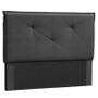 Imagem de Cabeceira para Box King Size Vic Suede Preto - D'Monegatto