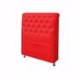 Imagem de Cabeceira Para Box Solteiro 100cm Livia Suede Vermelho- DL Decor