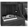 Imagem de Cabeceira para cama box Casal/Queen/King RV Móveis com 02 mesas de cabeceira com tomada - Branco