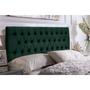 Imagem de Cabeceira Para Cama Box de Casal Painel Imperatriz 1,93 Cm King Size Verde Militar