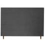 Imagem de Cabeceira Para Cama Box Estofada Helena 158Cm Casal Queen Size  Suede Cinza