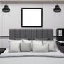 Imagem de Cabeceira Para Cama Box Estofada Modular 5 Modulos 60x20 cm.
