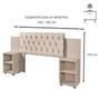 Imagem de Cabeceira para Cama Box Extensível com Mesa de Apoio Classic