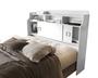 Imagem de Cabeceira Para Cama Box Queen 1.60m Jessica Com Prateleiras Nicho Com 2 Porta de Correr Moderna e Robusta MDF