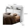Imagem de Cabeceira Para Cama Box Queen 1.60m Jessica Com Prateleiras Nicho Com 2 Porta de Correr Moderna e Robusta MDF