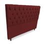 Imagem de Cabeceira para Cama Box Queen SRJ Suede Cor Bordo 160cm