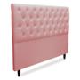 Imagem de Cabeceira para Cama Box Queen SRJ Suede Cor Rosa 160cm