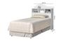 Imagem de Cabeceira Para Cama Box Solteiro IRLA Nichos Para Objetos de Decoração Cor Branco