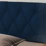 Imagem de Cabeceira Para Cama Casal Queen King 1,60x55 Paris Azul - MagL