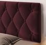 Imagem de Cabeceira Para Cama Casal Queen King 1,60x55 Paris Vinho - MagL