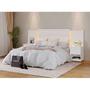 Imagem de Cabeceira para Cama de Casal Extensível Casal / Queen / King com 2 mesa de Cabeceira 100% MDF Granada
