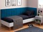 Imagem de Cabeceira para cama de solteiro em l 0,90 por 1,95 las vegas azul