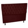 Imagem de Cabeceira Paris Cama Box Casal Capitone Suede Bordo 1,90 - Kasa Sofá