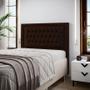 Imagem de Cabeceira Pegasus 140 Para Cama Box de Casal N-027 Veludo Marrom Chocolate Aradecor