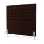 Imagem de Cabeceira Pegasus 140 Para Cama Box de Casal N-027 Veludo Marrom Chocolate Aradecor