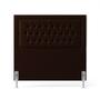Imagem de Cabeceira Pegasus 140 Para Cama Box de Casal N-027 Veludo Marrom Chocolate Aradecor