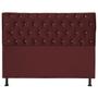 Imagem de Cabeceira Pérola 120Cm Para Cama Box Solteiro Suede Marsala