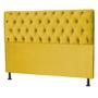 Imagem de Cabeceira Pérola 140Cm Para Cama Box Casal Suede Amarelo