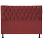 Imagem de Cabeceira Pérola 140Cm Para Cama Box Casal Suede Vermelho