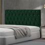 Imagem de Cabeceira Pérola 160Cm P/ Cama Box Queen Suede Verde Militar