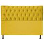 Imagem de Cabeceira Pérola 160Cm Para Cama Box Queen Suede Amarelo