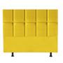 Imagem de Cabeceira Poliana  Cama Box Casal 195 cm Suede Amarelo