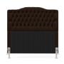 Imagem de Cabeceira Pollux 195 King N-027 Veludo Marrom Chocolate Aradecor