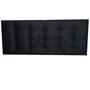 Imagem de Cabeceira Preto Botonê 15 Suede Amassado Queen 160 X 60 Cm