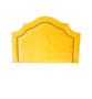 Imagem de Cabeceira Provençal Veludo Amarelo Com Tachas Fumê