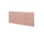 Imagem de Cabeceira Queen com 4 detalhes Estofada Suspensa Moderna - 160 CM - Rose Suede
