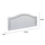 Imagem de Cabeceira Queen Estofada para Cama Box com Tachas 160x60cm Curva Luxo