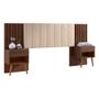 Imagem de Cabeceira Queen Extensivel Estofada Com Mesa de Cabeceira Zara Shop Jm Jacaranda