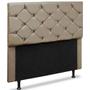 Imagem de Cabeceira Queen Opala 160 CM Suede Cappucino - D A Decor