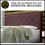 Imagem de Cabeceira Queen Size Casal Cama Box Estofada Geovana 1,6m