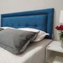 Imagem de Cabeceira Queen Veneza Diamond Azul Royal 05 1 Linha Suede Liso 160 X 60