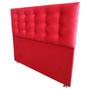 Imagem de Cabeceira Queen Vermelho Durasi 15 Suede Liso 160 X 120 Cm