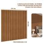 Imagem de Cabeceira Ripada Para Cama King 220 cm x 250 cm MDF E MDP Nature Shop Jm