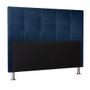 Imagem de Cabeceira Roma 1,40 Cm  Cama Box Casal material sintético Azul Marinho