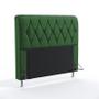 Imagem de Cabeceira Sirius 160 Para Cama Queen Suede Verde Aradecor