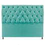 Imagem de Cabeceira Sofia 195 cm King Size Suede Azul Tiffany - ADJ Decor