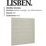 Imagem de Cabeceira Solteiro 90 cm Lisben Linho SL 76 Peer