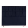 Imagem de Cabeceira Solteiro 90cm Roma Suede Azul Marinho - D'Classe Decor