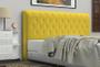 Imagem de Cabeceira Solteiro Brenda 90 CM Suede Amarelo - D A Decor