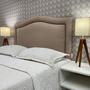 Imagem de Cabeceira Solteiro Cama Box Provençal Diamond Bege Linho Com Pés RBL