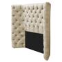 Imagem de Cabeceira Solteiro Everest P02 90 cm para cama Box Linho - Doce Sonho Móveis
