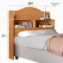 Imagem de Cabeceira Solteiro MDF Cama Box 2 Nichos Resistente Durável