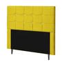 Imagem de Cabeceira Solteiro Strass Jordania 90 CM Suede Amarelo - D A Decor